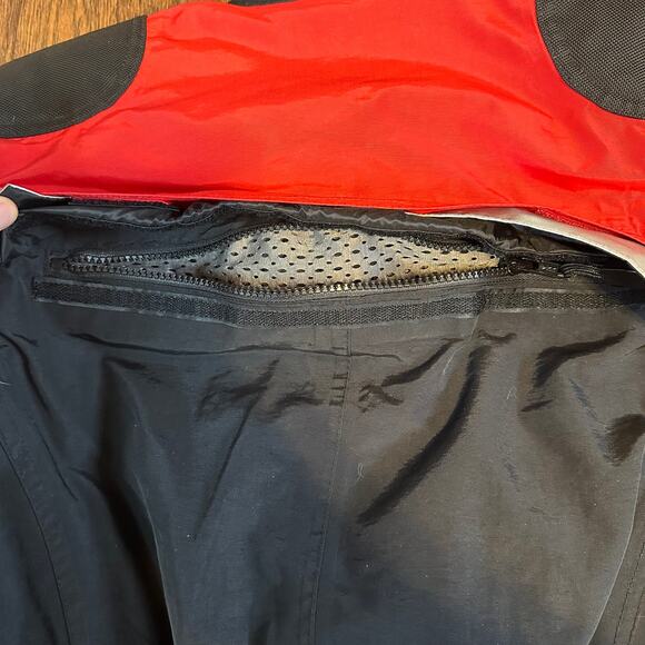 First Gear Kilimanjaro Black Red Hypertex Motorcycle Riding Jacket Women's Large - Picture 7 of 11